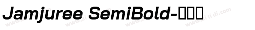 Jamjuree SemiBold字体转换